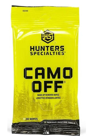 HUNTERS SPECIALTIES CAMO OFF MAKE UP REMOVER WIPES