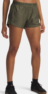 UNDER ARMOUR WOMENS 3" FREEDOM PLAY UP SHORTS