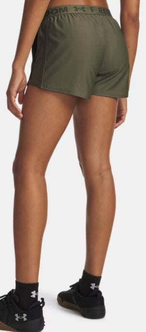 UNDER ARMOUR WOMENS 3" FREEDOM PLAY UP SHORTS