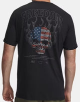 UNDER ARMOUR MENS FREEDOM FIRE SKULL T-SHIRT