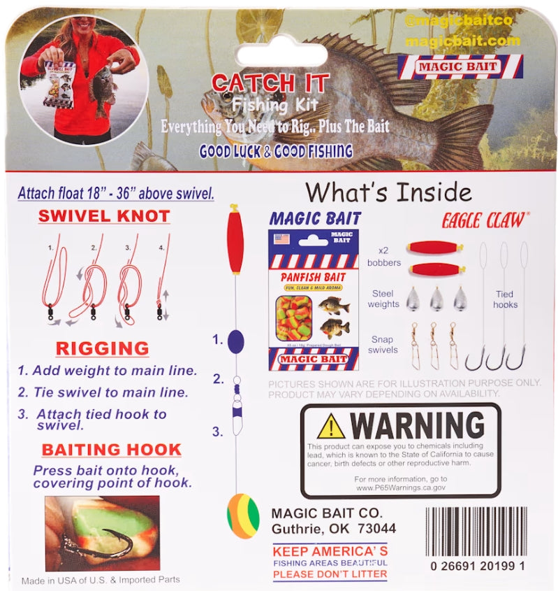 MAGIC BAIT & EAGLE CLAW PANFISH CATCH IT FISHING KIT