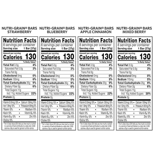 NUTRI-GRAIN SOFT BAKED BREAKFAST BARS