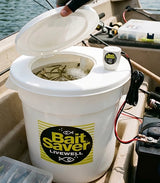 MARINE METAL BAIT SAVER 10GAL LIVEWELL BUCKET W/ AERATOR