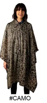 STANSPORT HOODED CAMO PONCHO
