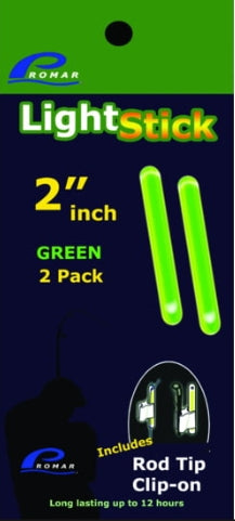 PROMAR 2" LIGHT STICK GREEN LONG LASTING 2PK