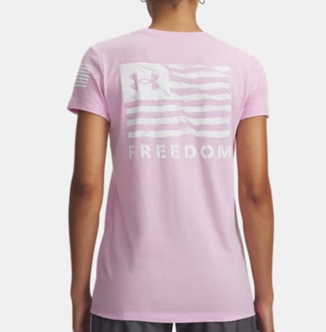 UNDER ARMOUR WOMENS FREEDOM BANNER T-SHIRT