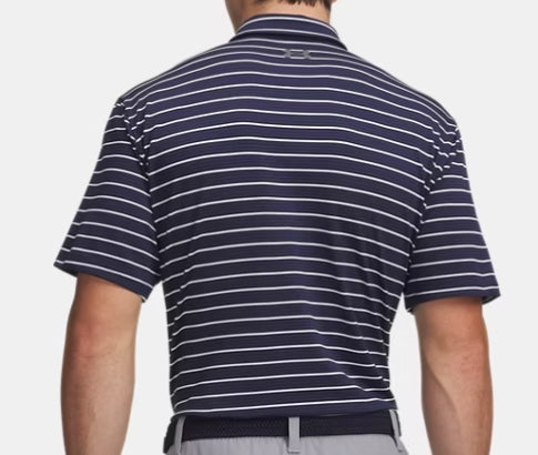 UNDER ARMOUR MENS MATCHPLAY STRIPE POLO