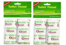 Coghlan's Camping 1-Ply Coreless Toilet Paper, Unscented,140 Sheets 4 Rolls per Pack