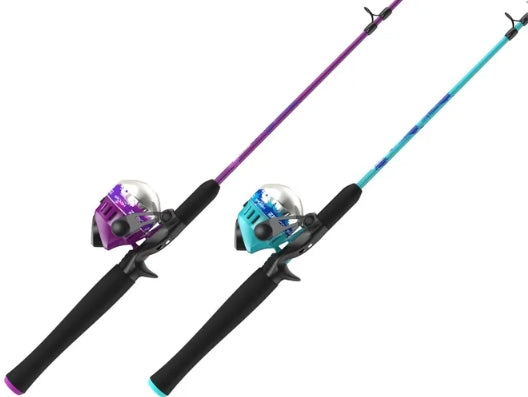 ZEBCO 6' SPLASH SPINCAST COMBO PURPLE OR BLUE