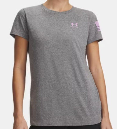 UNDER ARMOUR WOMENS FREEDOM FLAG T-SHIRT