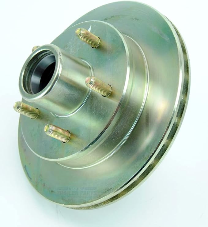 SHOP Boat trailer Hub and Rotor 9.75 in zinc 5 bolt