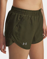 UNDER ARMOUR WOMENS FLY BY 3" SHORTS