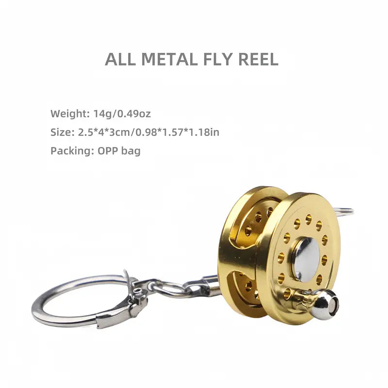 FISHING MINI REEL KEYCHAIN