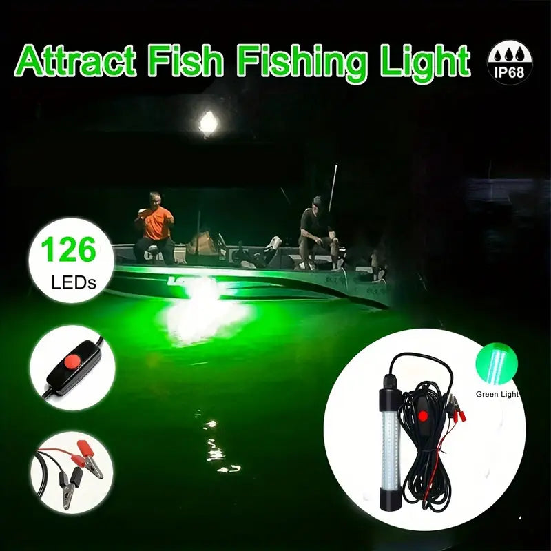 GREEN LED UNDERWATER FISH ATTRACTING LAMP 12V