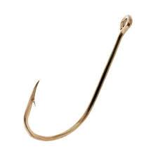 EAGLE CLAW PLAIN SHANK STRAIGHT EYE OFFSET HOOK 40PK