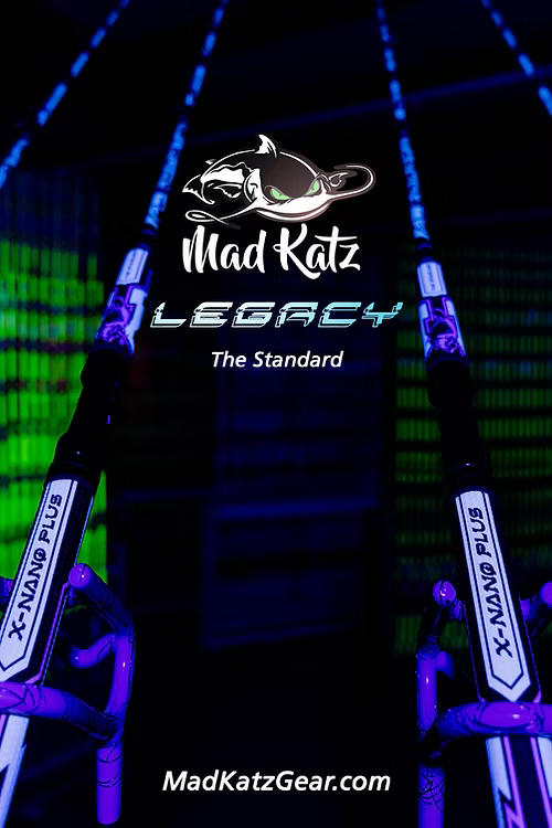 MAD KATZ ICE BLUE LEGACY CASTING ROD (IT GLOWS)