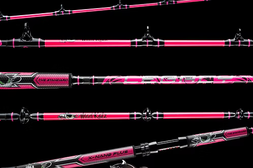 MAD KATZ PINK LEGACY CASTING ROD (IT GLOWS)
