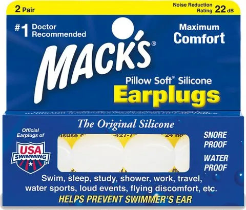 MACK'S ADULT SIZE PILLOW SOFT SILICONE EARPLUGS