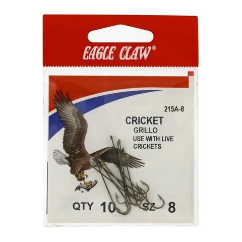 EAGLE CLAW CRICKET HOOKS 10PCK