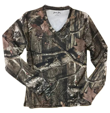 BIMINI BAY- LADIES CAMO LONG SLEEVE SHIRT UPF50+