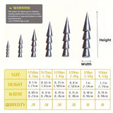 100PCS BOX LEAD NAIL WEIGHTS