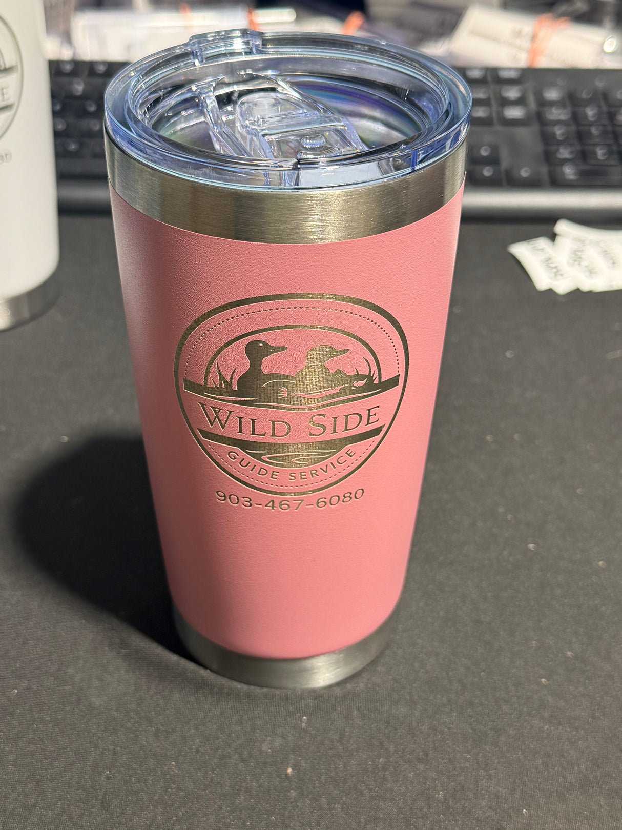 WILD SIDE GUIDE SERVICE 20 OZ STAINLESS STEEL TUMBLER