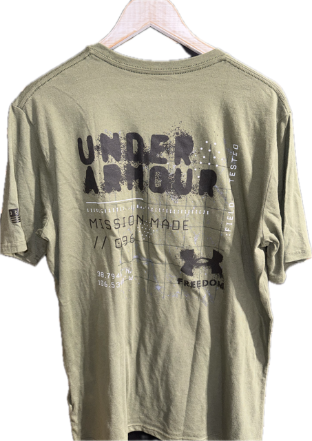 UNDER ARMOUR MENS FREEDOM SERVICE MADE T-SHIRT 50% OFF