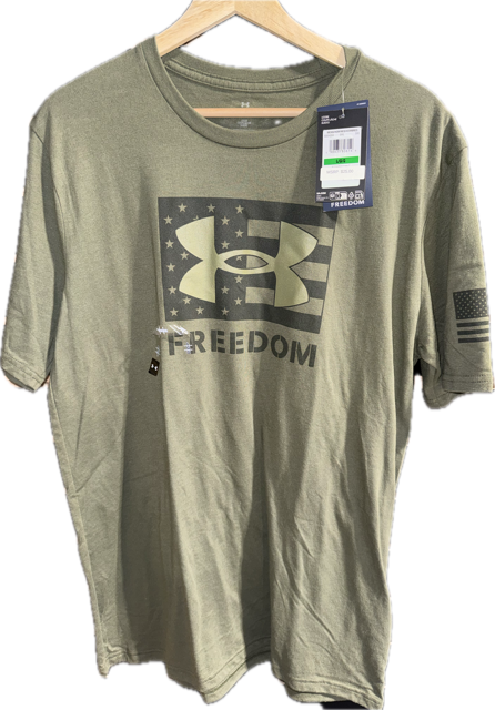 UNDER ARMOUR MENS FREEDOM LOGO T-SHIRT 50% OFF
