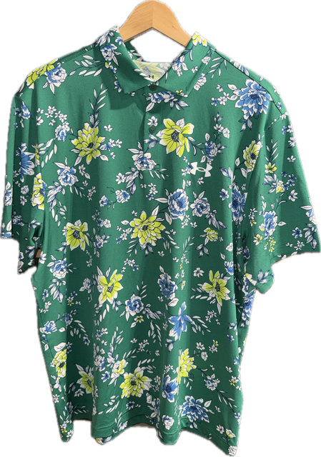 UNDER ARMOUR MENS MATCHPLAY PRINTED POLO SHIRT 50% OFF