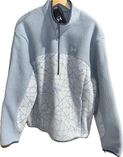 UNDER ARMOUR MENS CGI BASECAMP CAMO HALF-ZIP 50% OFF