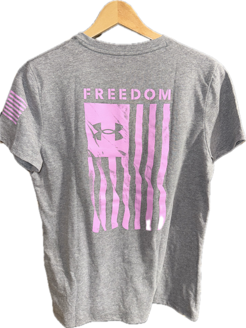 UNDER ARMOUR WOMENS FREEDOM FLAG T-SHIRT 50% OFF