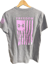 UNDER ARMOUR WOMENS FREEDOM FLAG T-SHIRT 50% OFF