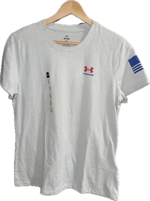 UNDER ARMOUR WOMENS FREEDOM FLAG T-SHIRT 50% OFF