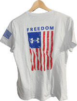 UNDER ARMOUR WOMENS FREEDOM FLAG T-SHIRT 50% OFF