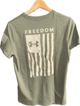 UNDER ARMOUR WOMENS FREEDOM FLAG T-SHIRT 50% OFF
