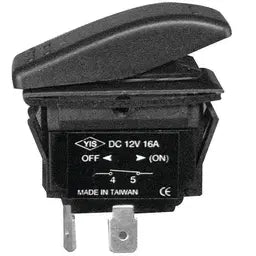 Non-Illuminated Euro-Style Rocker Switch (On-Off, SPST)