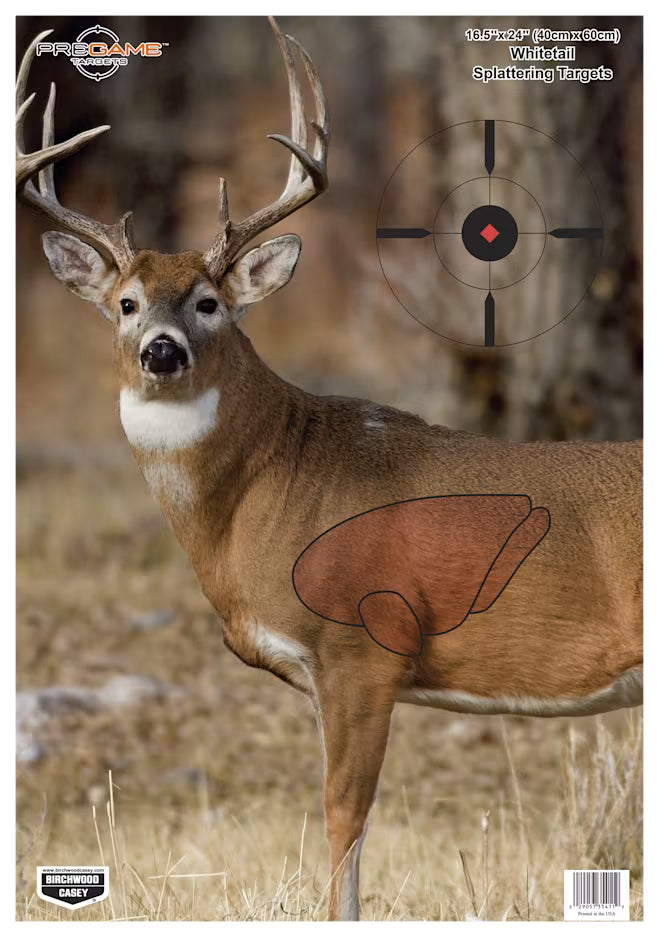 BIRCHWOOD CASEY PREGAME WHITETAIL DEER SHOOTING TARGET
