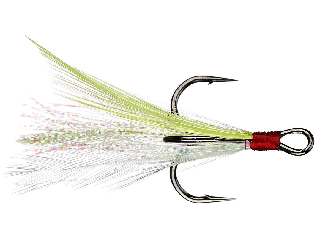OWNER TOURNAMENT TRAILER FEATHERED TREBLES 2PK