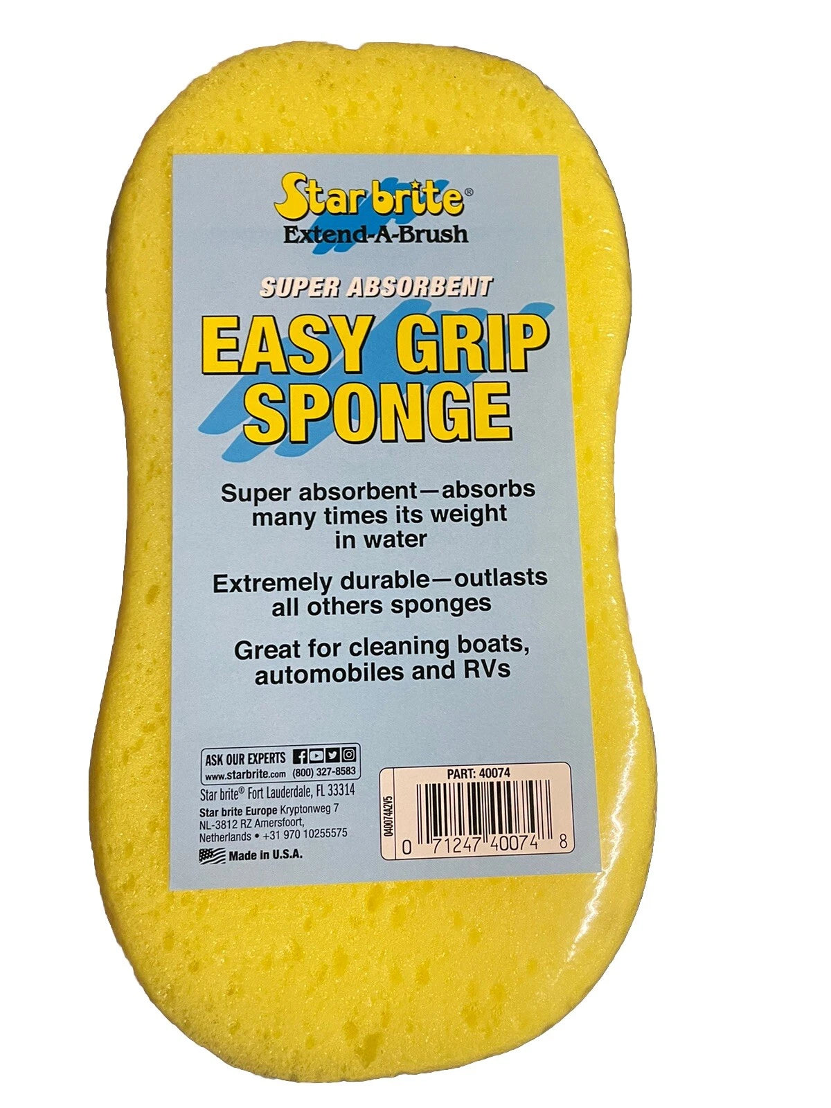 STAR BRITE SUPER ABSORBENT EASY GRIP SPONGE