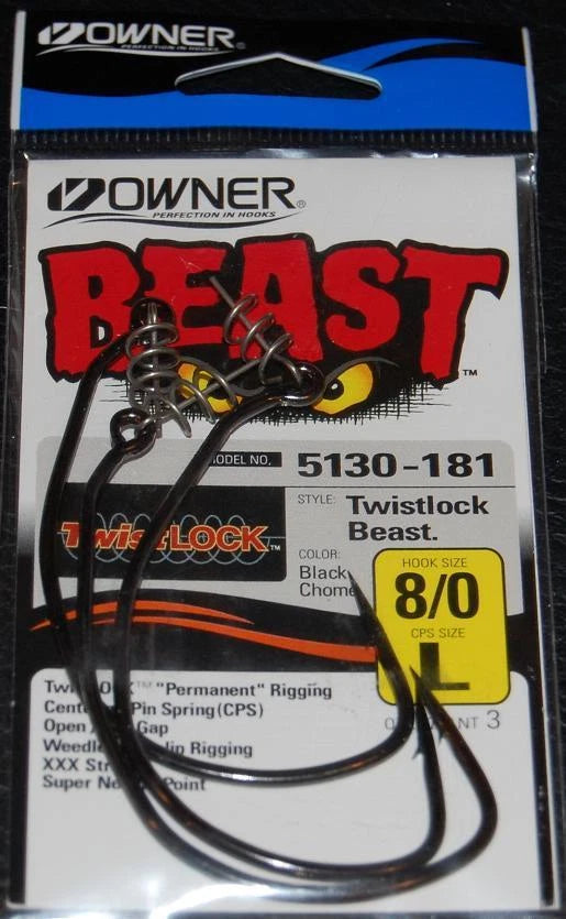 OWNER BEAST HOOKS W/ TWISTLOCK