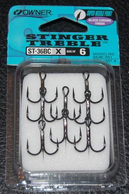 OWNER STINGER TREBLE HOOKS