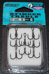 OWNER STINGER TREBLE HOOKS
